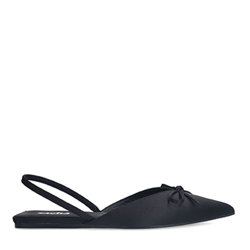 Slingbacks avec nœud - noir