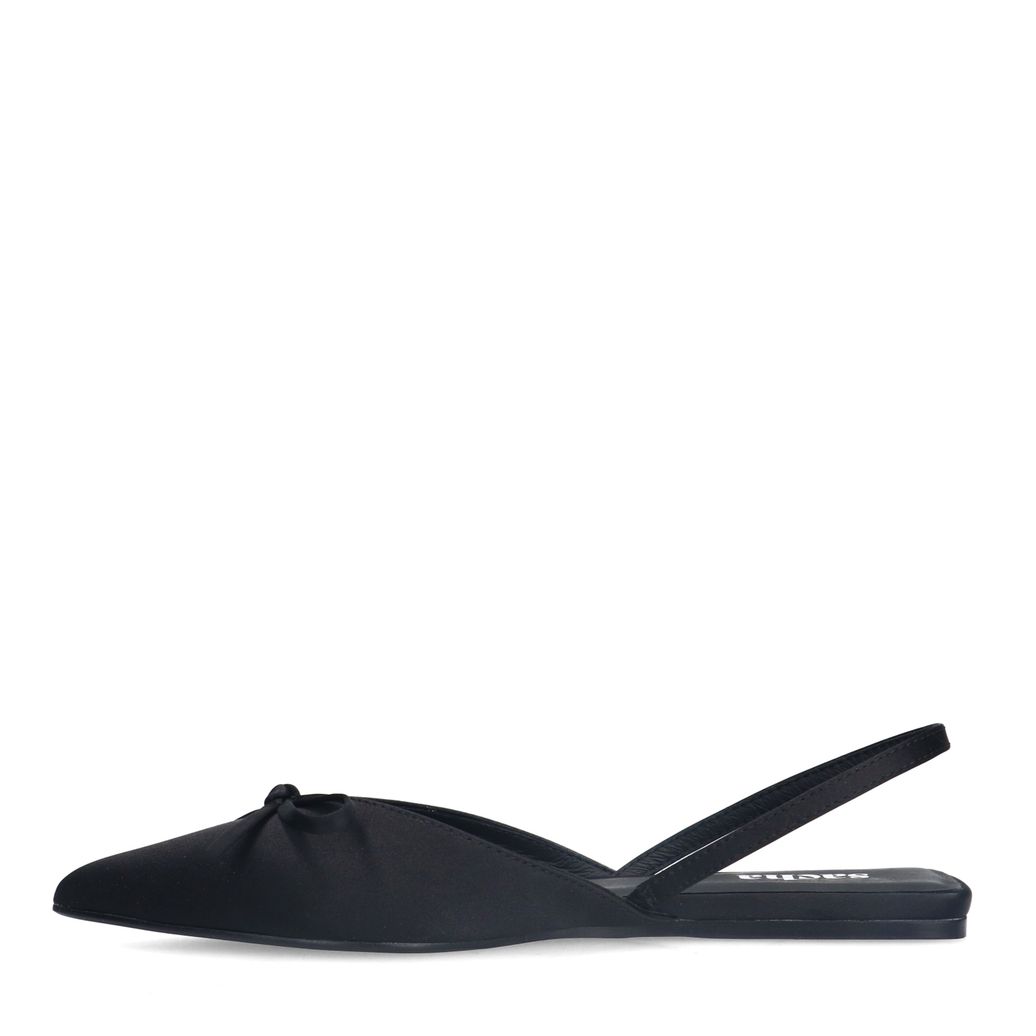 Slingbacks avec nœud - noir
