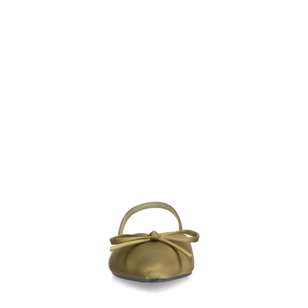 Grüne Slingbacks mit Schleife