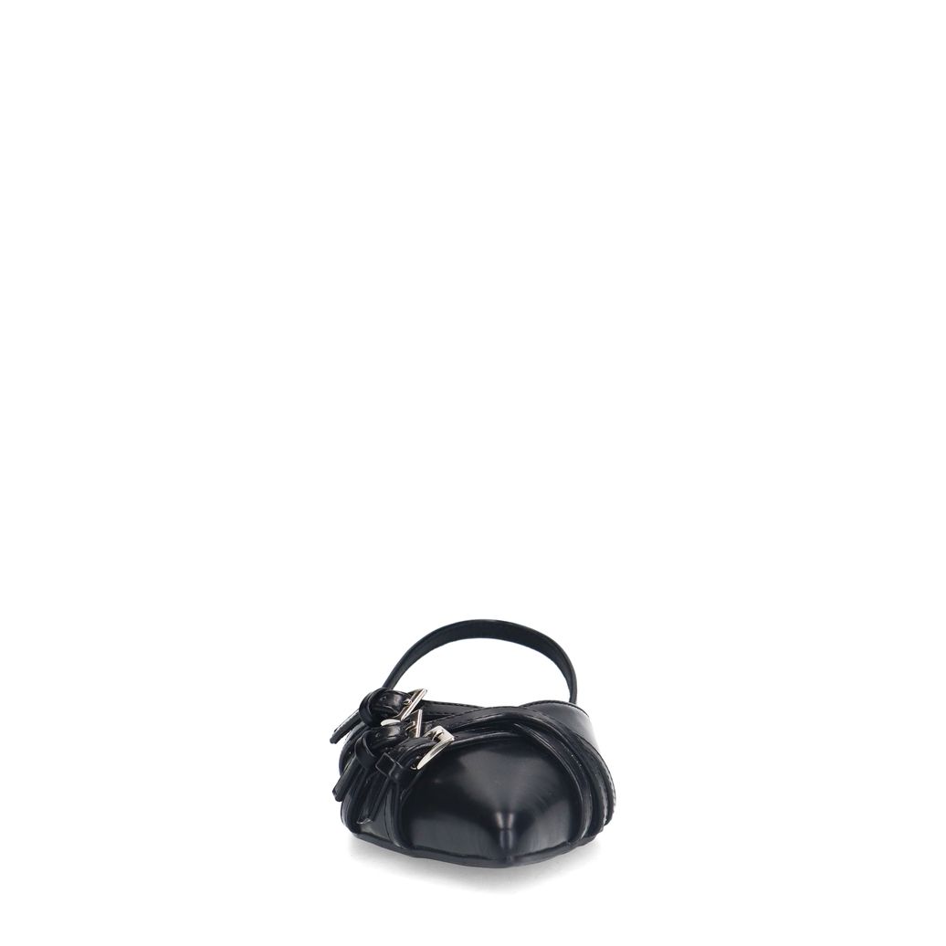 Slingbacks avec boucles - noir