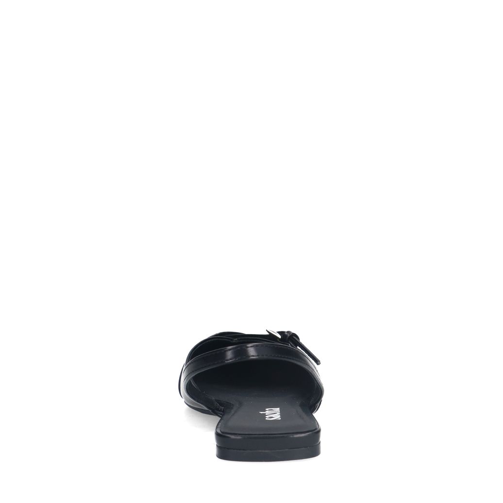 Slingbacks avec boucles - noir