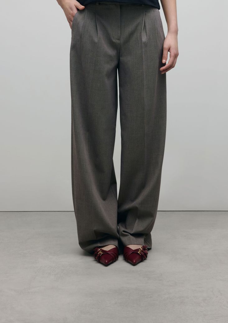 Slingbacks avec boucles - rouge