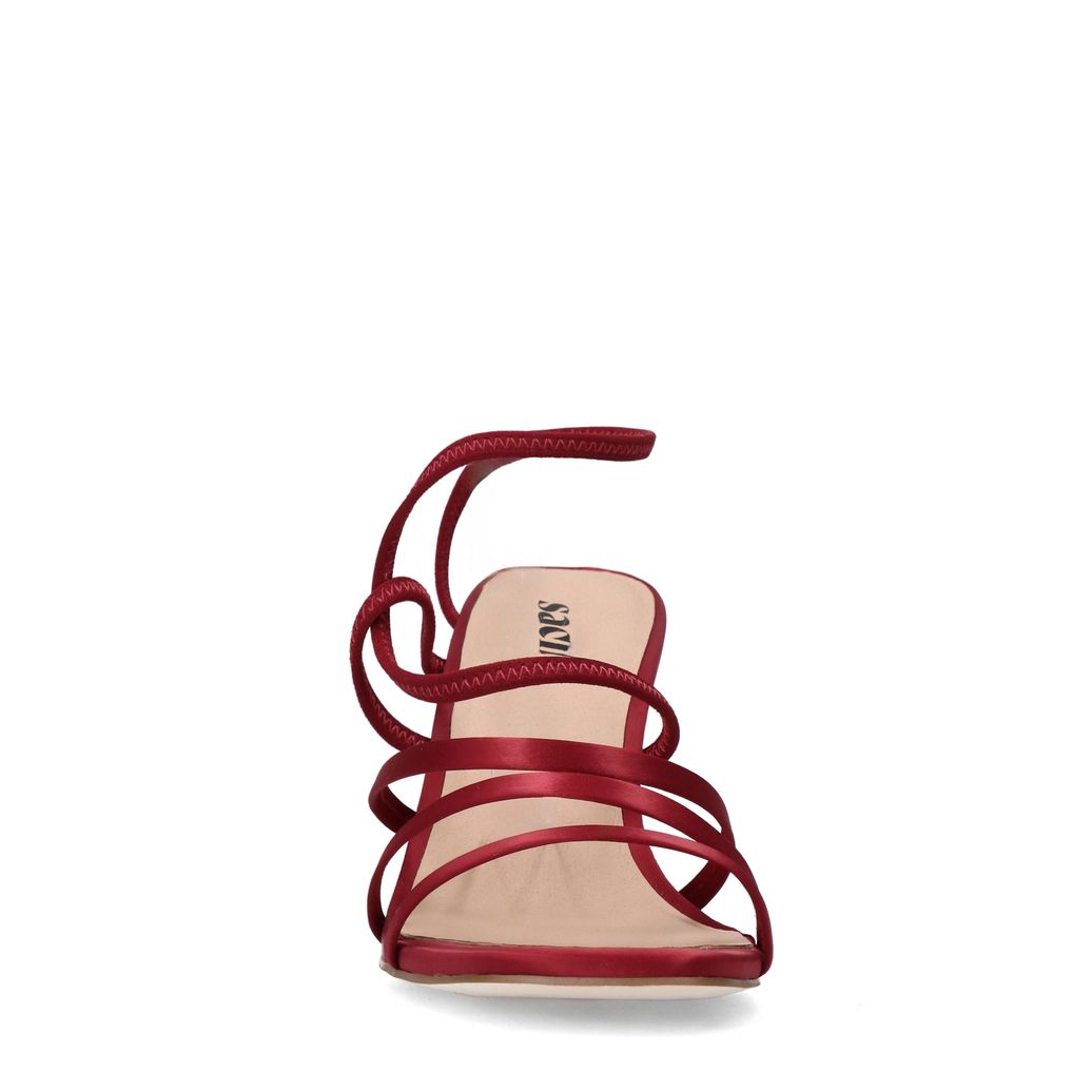 Sandales à talon - rouge