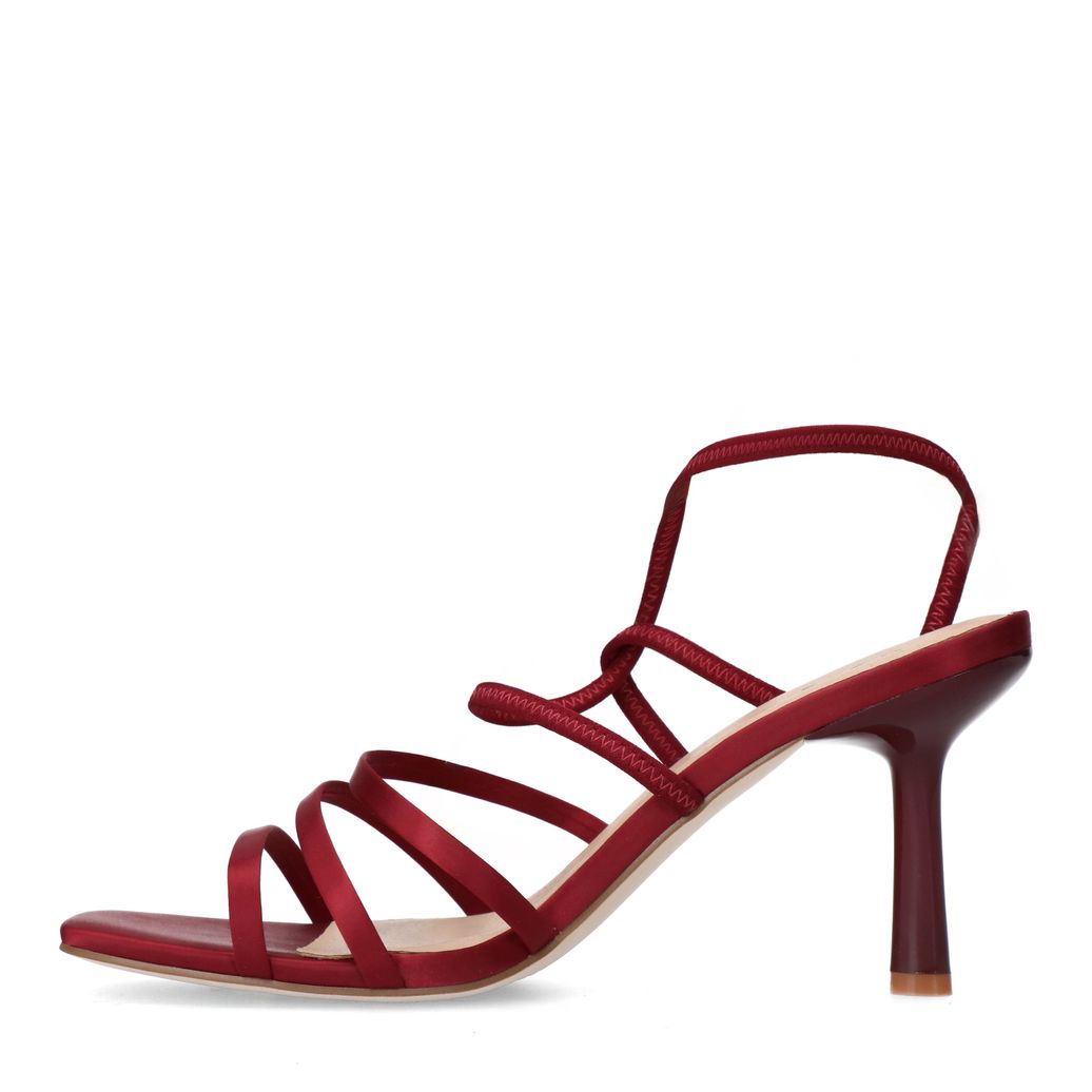 Sandales à talon - rouge