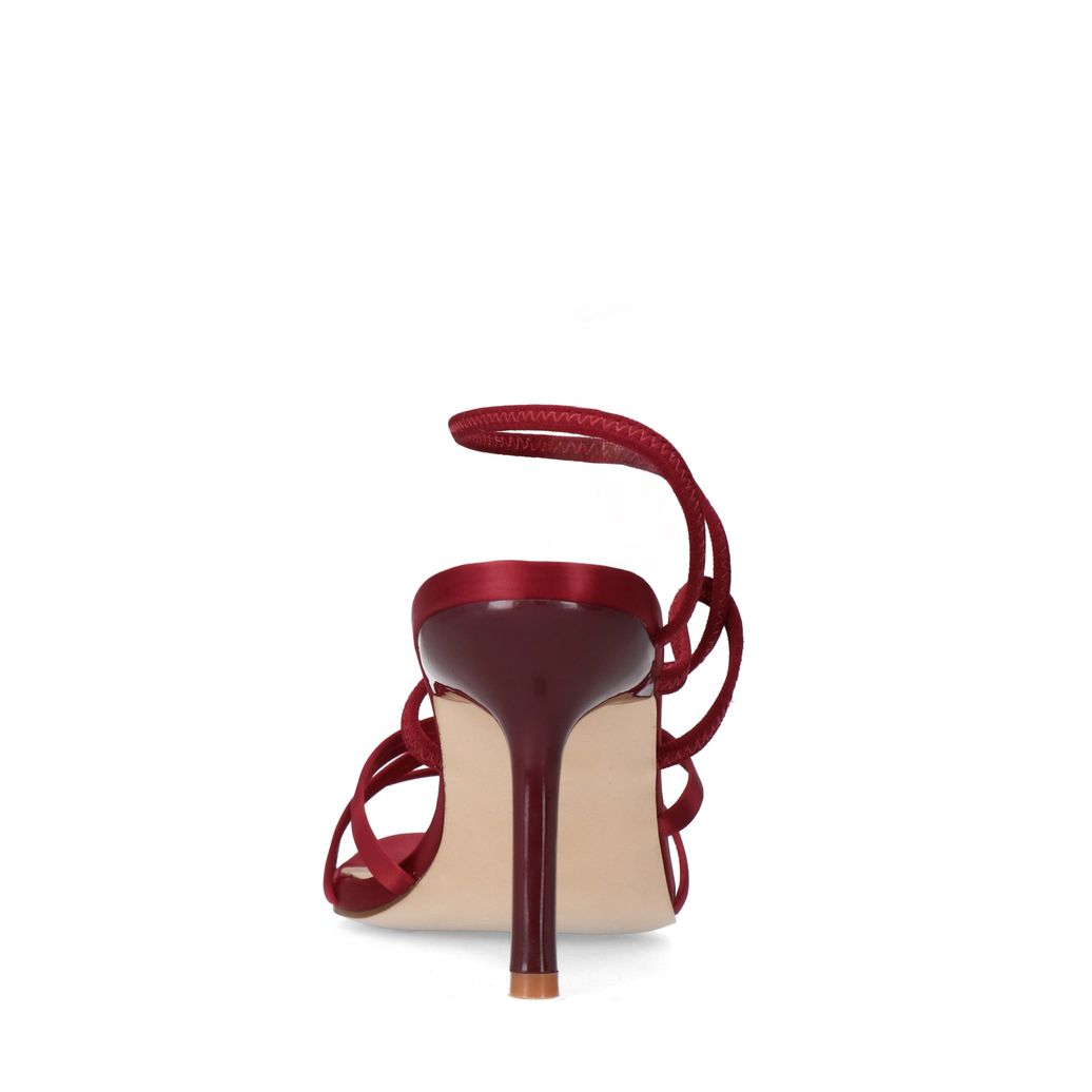 Sandales à talon - rouge