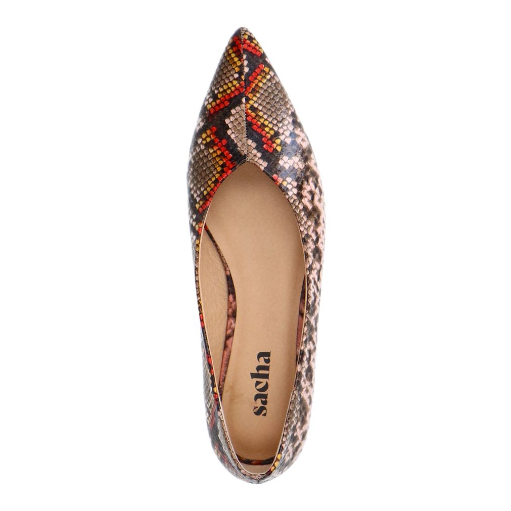 Ballerines avec imprimé serpent