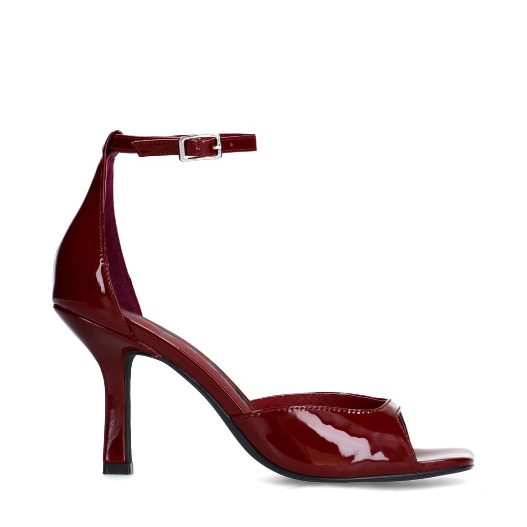 Sandales à talon - rouge