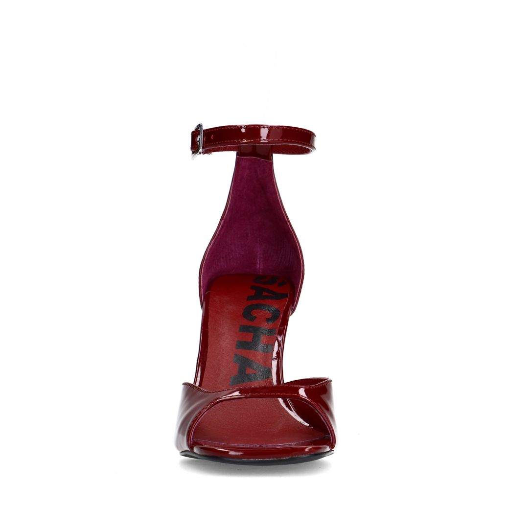 Sandales à talon - rouge