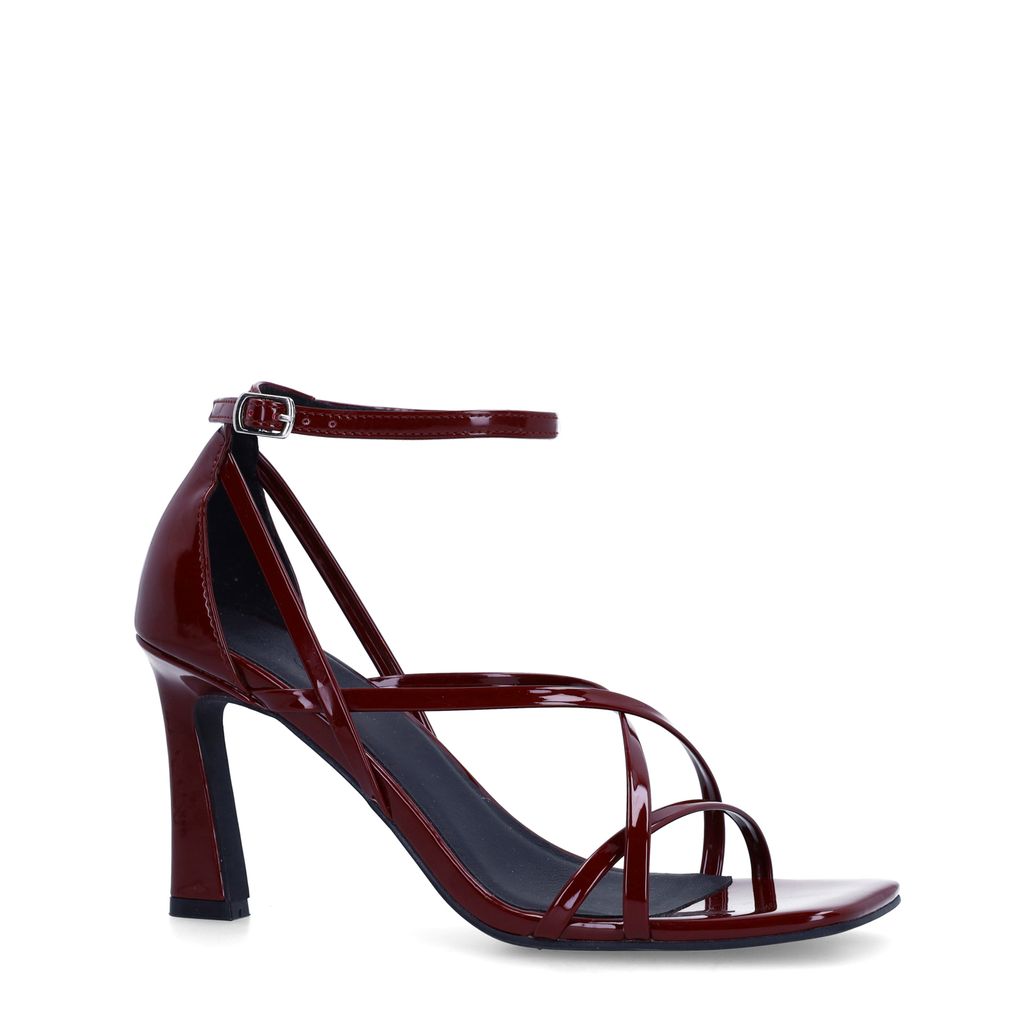 Sandales à talon - rouge