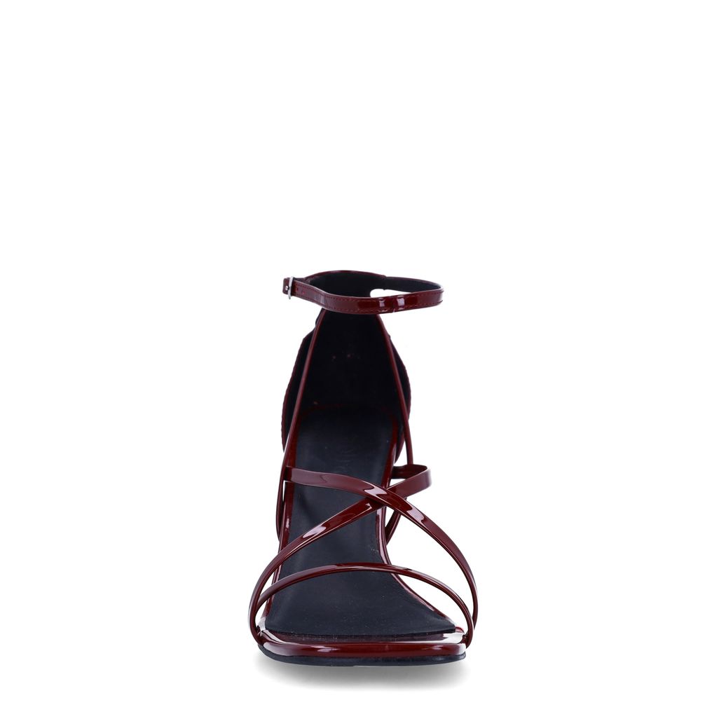 Bordeaux sandalen met hak