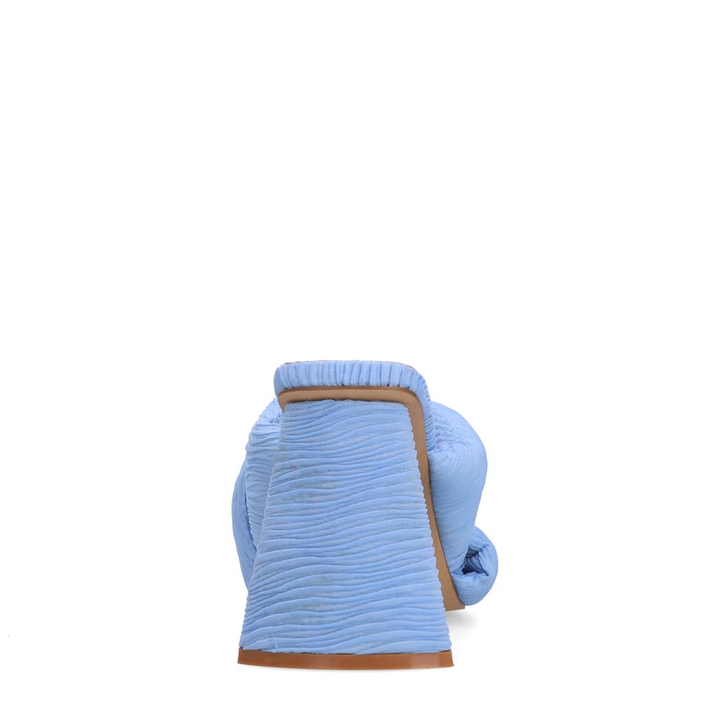 Blauwe muiltjes met hak