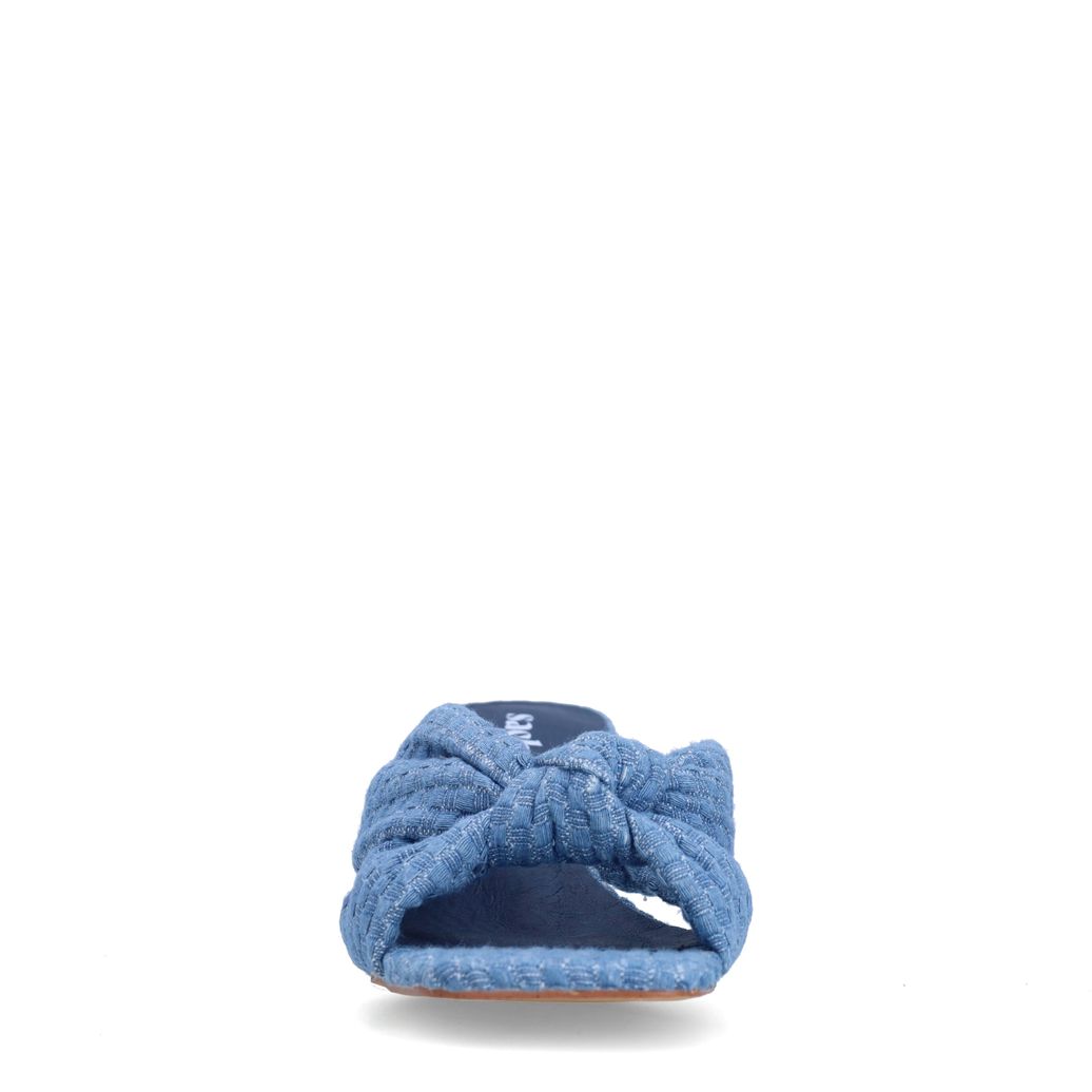 Mules avec nœud - bleu