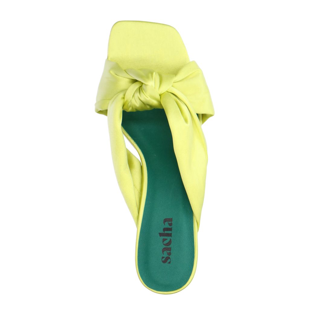 Mules avec nœud - jaune