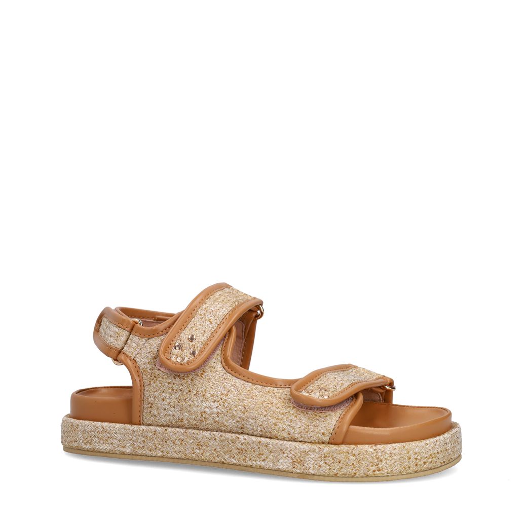 Sandales en raphia - beige