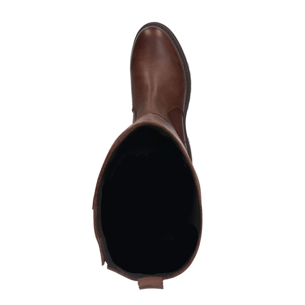 Bottes hautes en cuir - marron