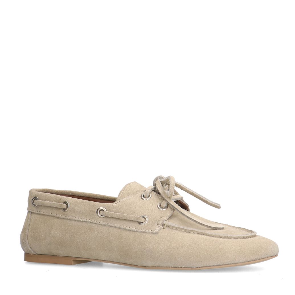 Chaussures bateau en daim - taupe