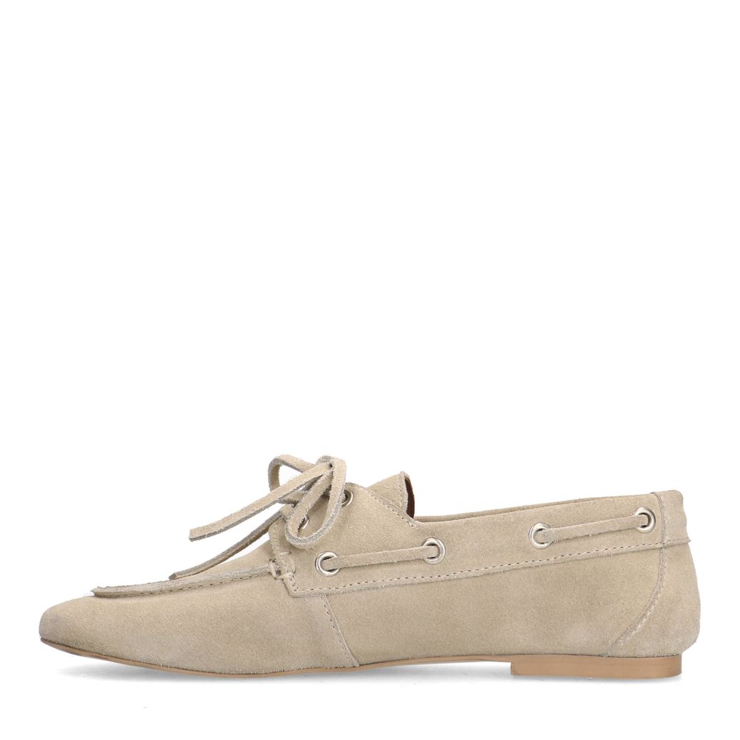 Chaussures bateau en daim - taupe