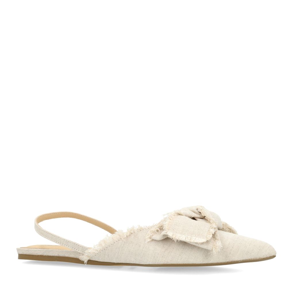 Slingbacks avec nœud - beige