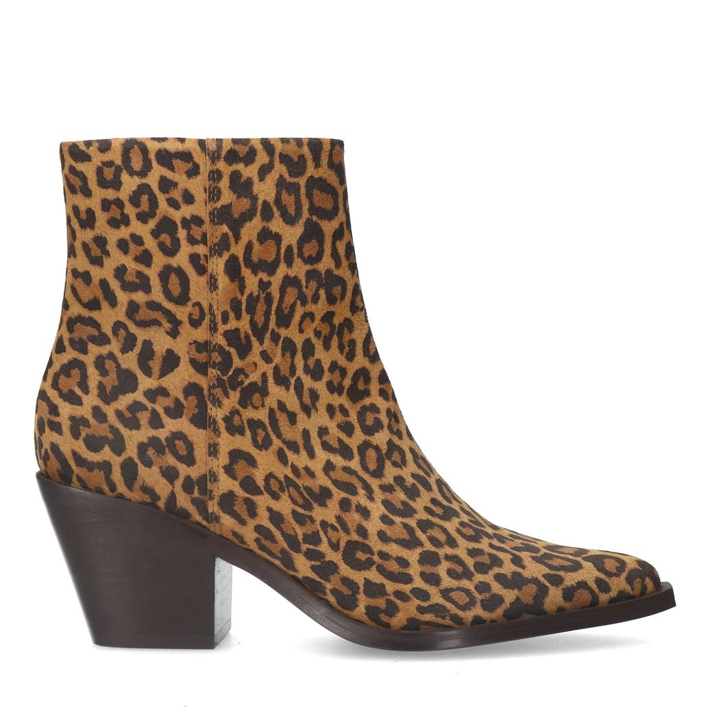 Bottines léopard à talon