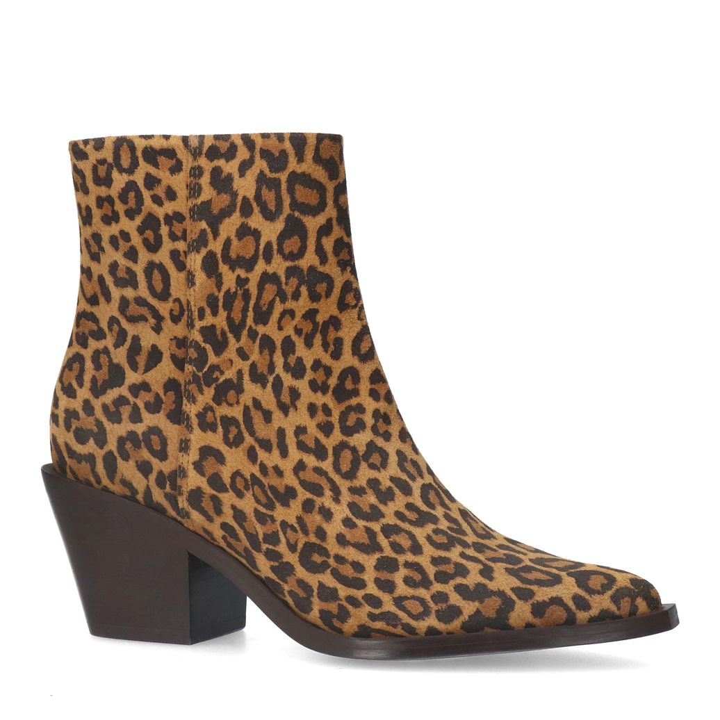 Bottines léopard à talon