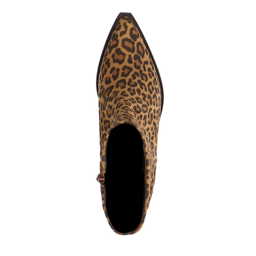 Bottines léopard à talon
