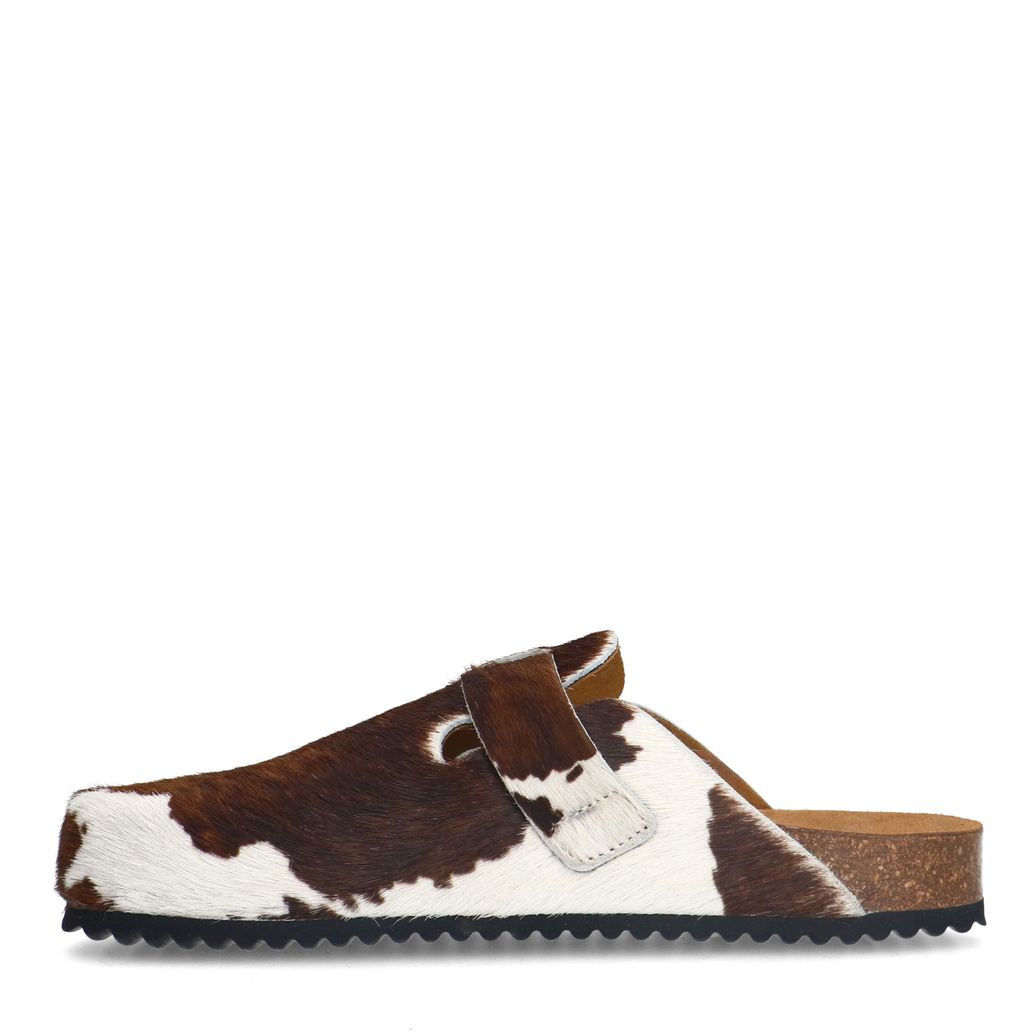 Cow clogs met gesp