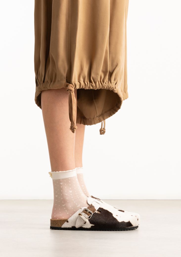 Cow clogs met gesp