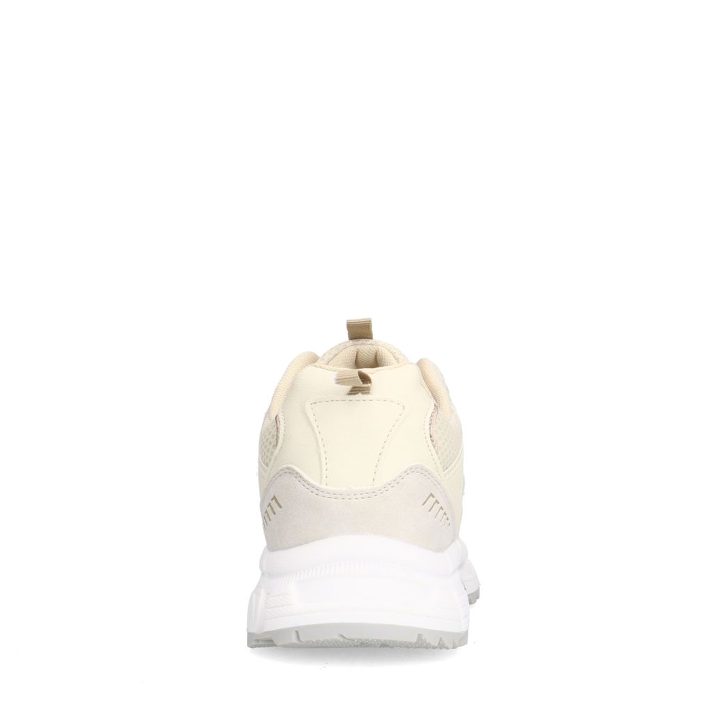 Weiße Sneaker mit beigefarbenen Details
