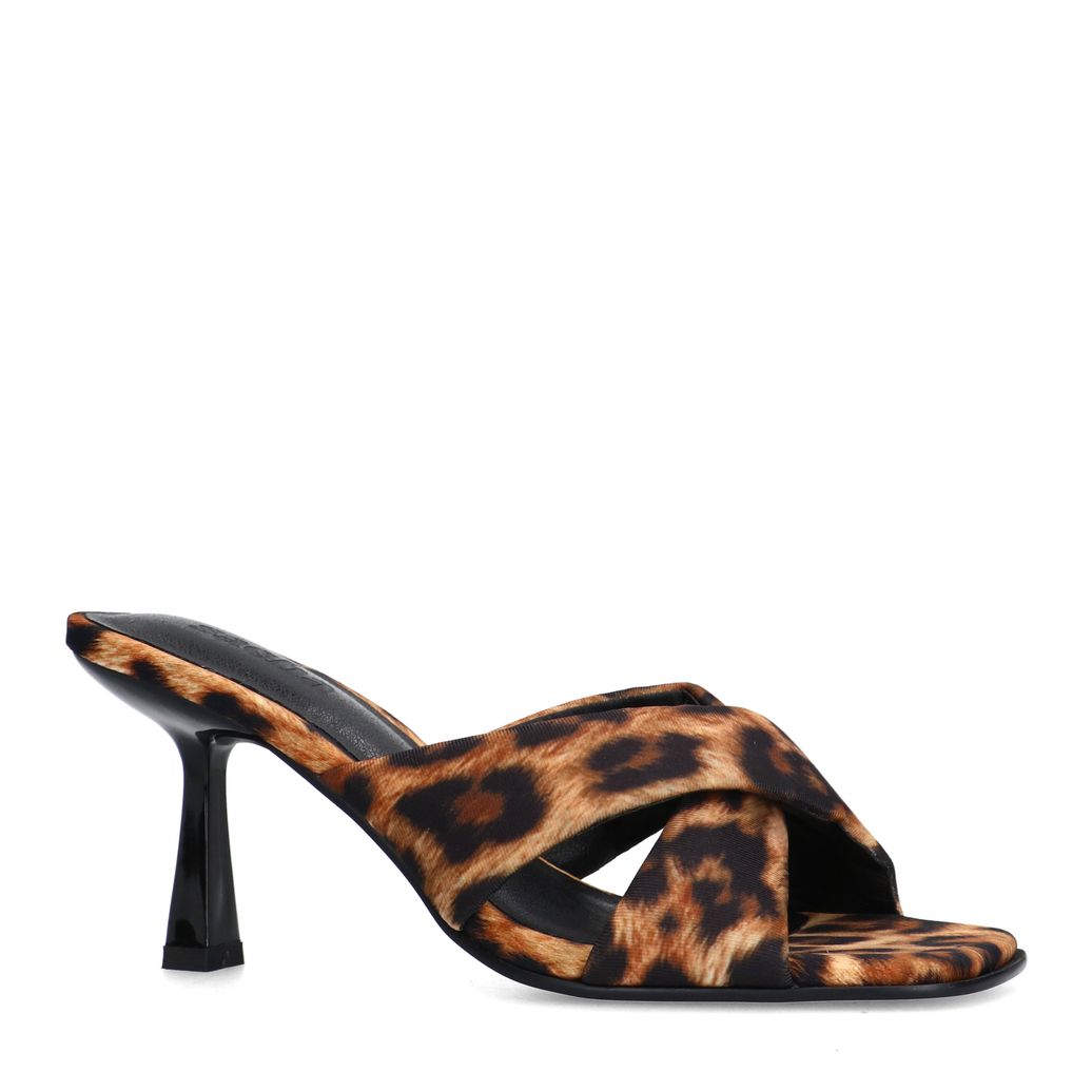 Leopard muiltjes met hak