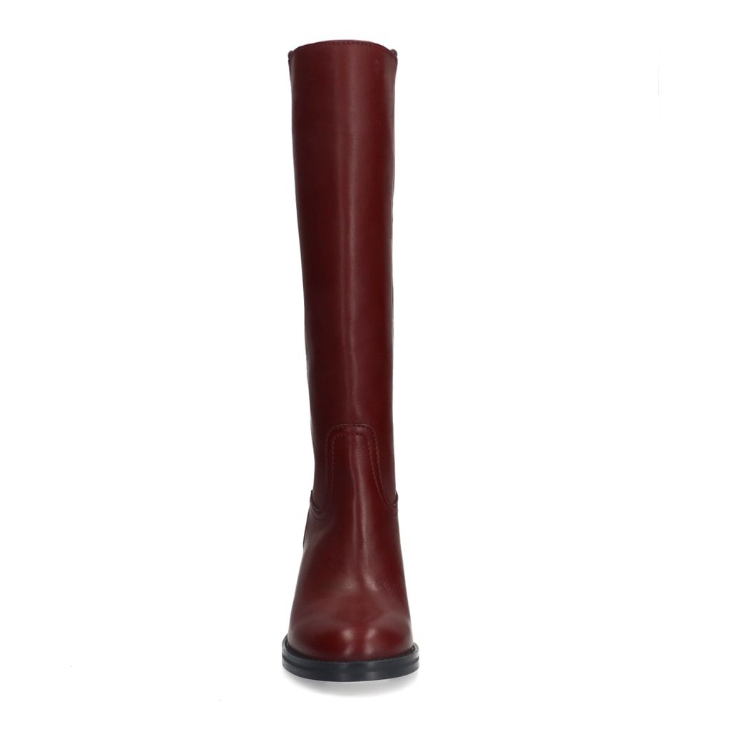 Bottes hautes à talon - bordeaux