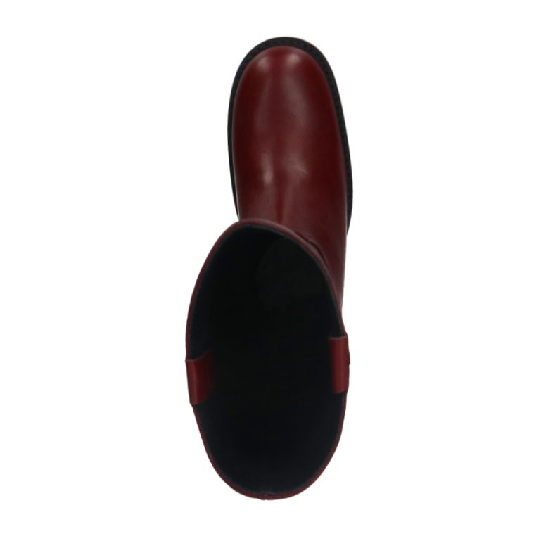 Bottes hautes à talon - bordeaux