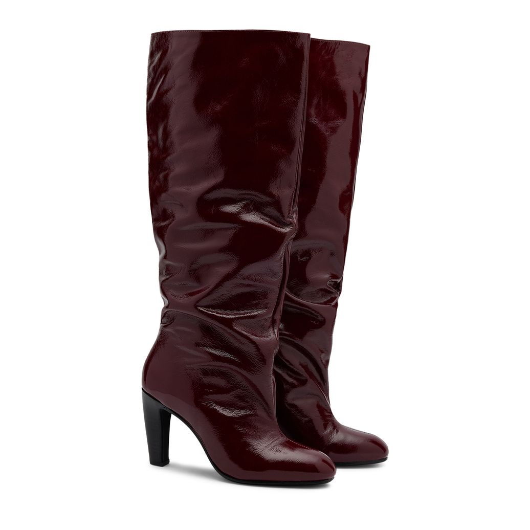 Bottes hautes à talon - bordeaux