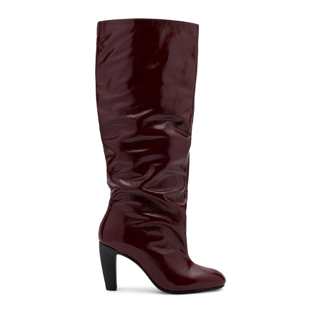 Bottes hautes à talon - bordeaux