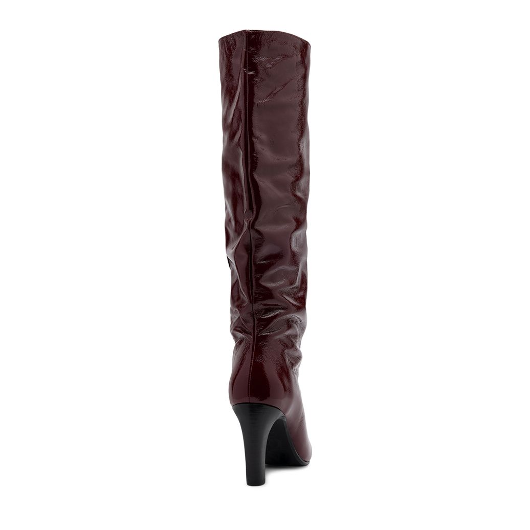Bottes hautes à talon - bordeaux