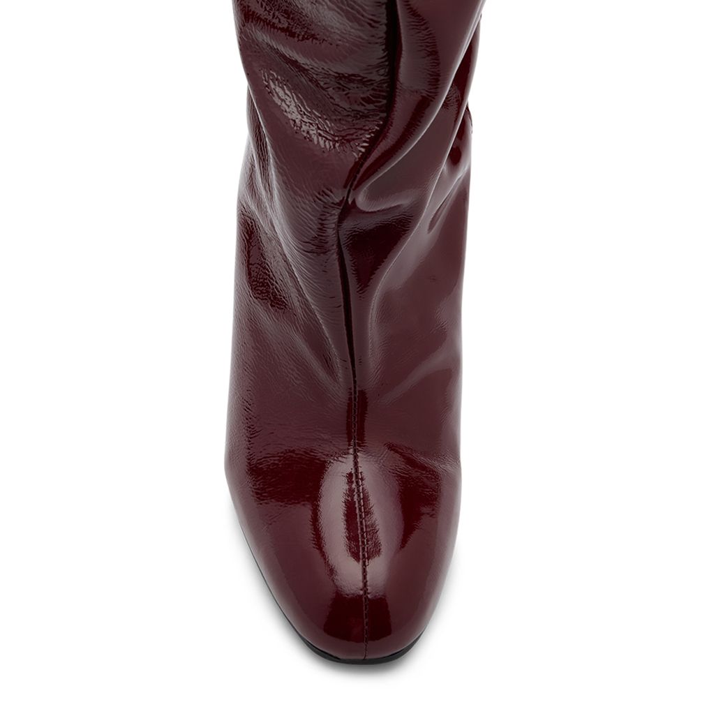 Bottes hautes à talon - bordeaux