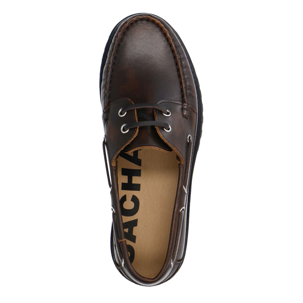 Braune Leder Boat shoes