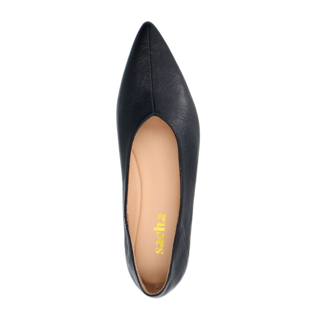 Ballerines en cuir - noir