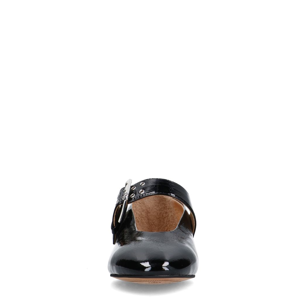 Ballerines vernies avec boucles - noir