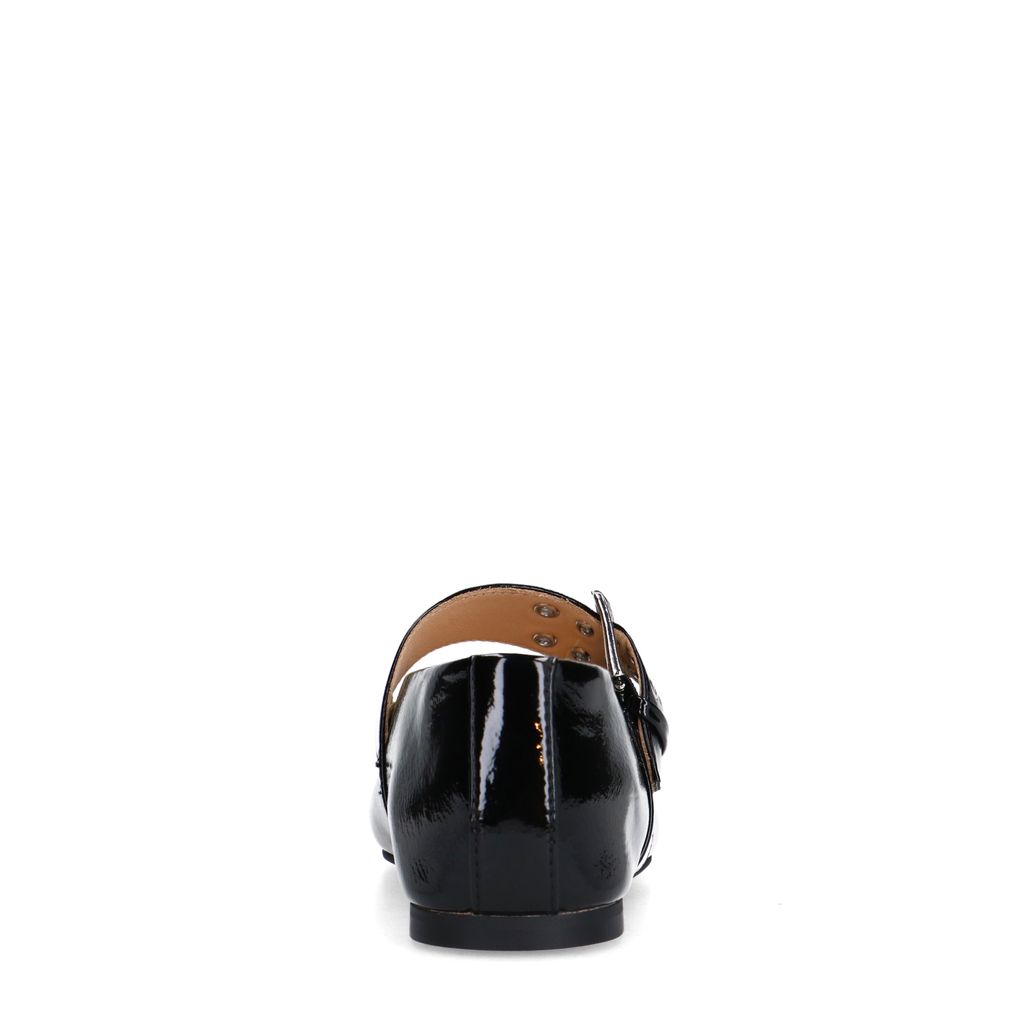 Ballerines vernies avec boucles - noir