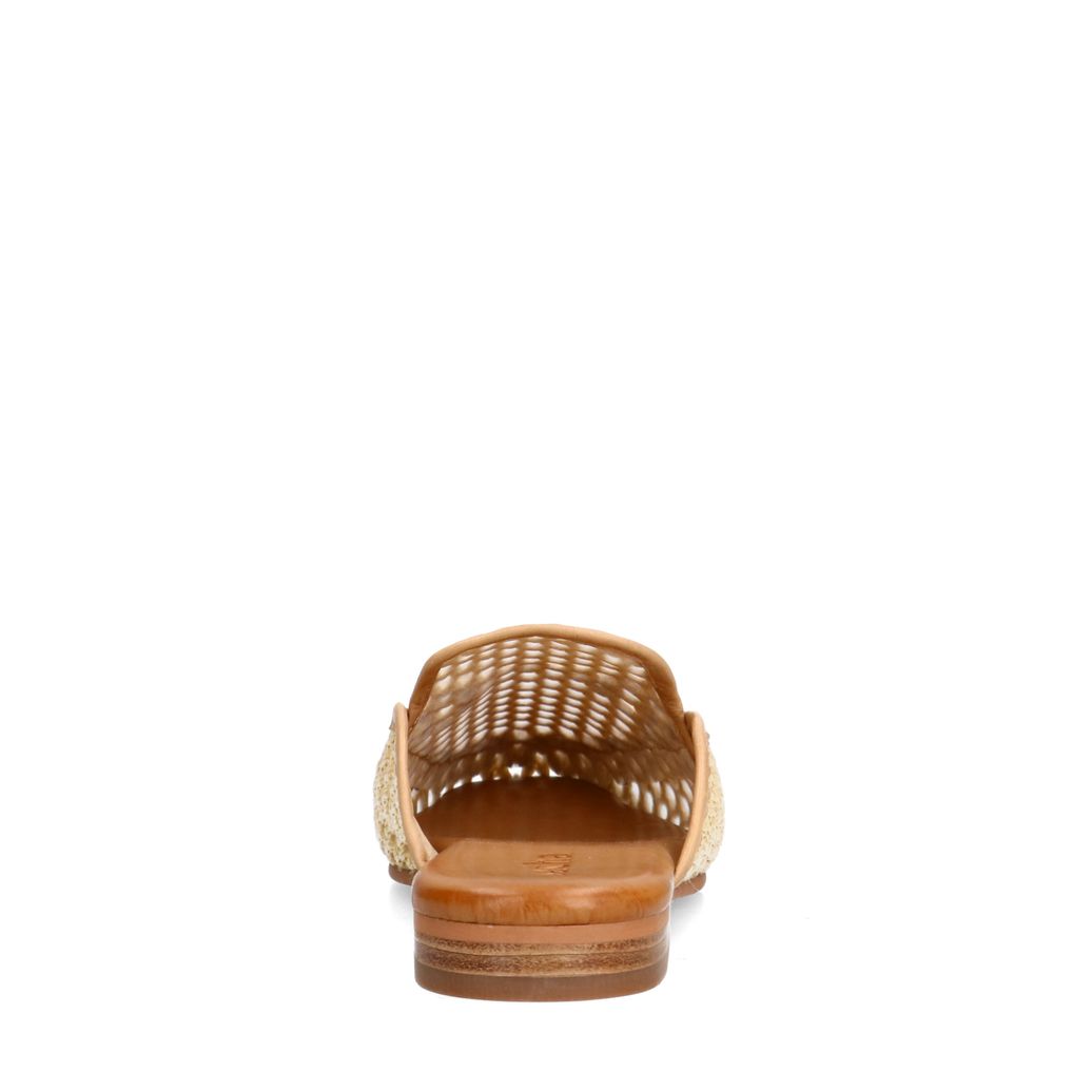 Mocassins slip-on avec chaîne - beige