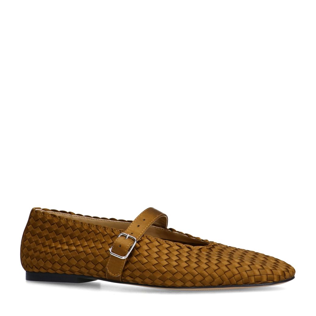 Ballerines tressées - marron