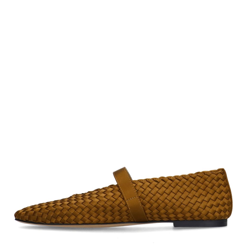 Ballerines tressées - marron