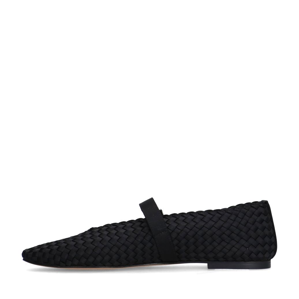 Ballerines tressées - noir