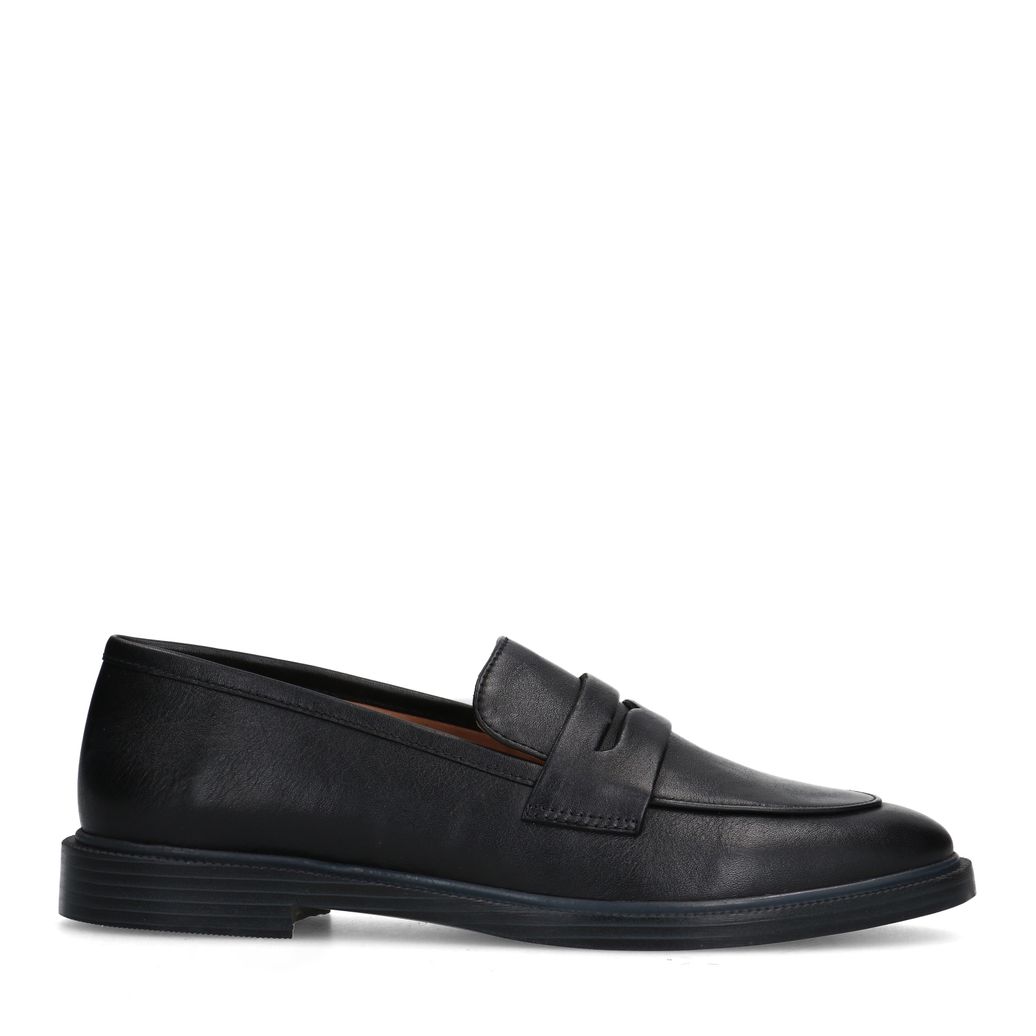 Penny loafers en cuir - noir