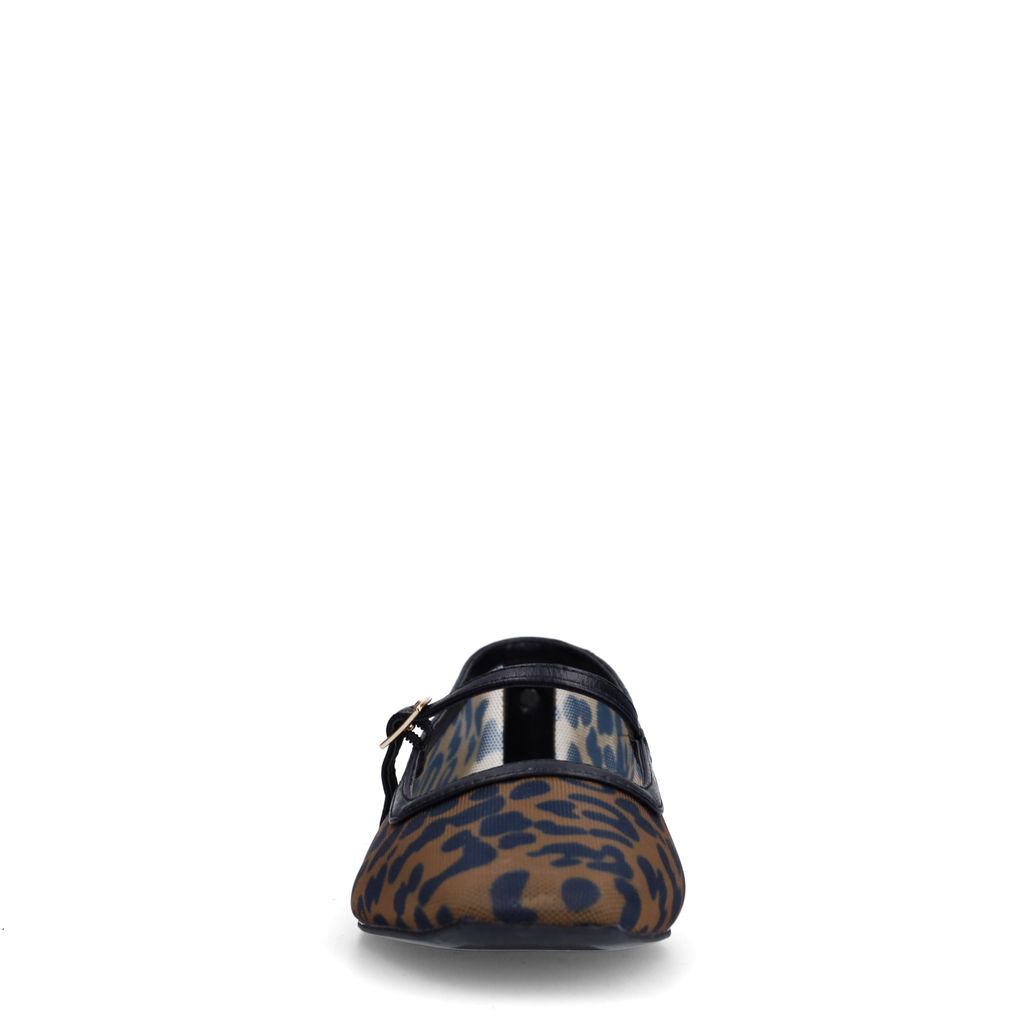 Leopard mesh ballerina's