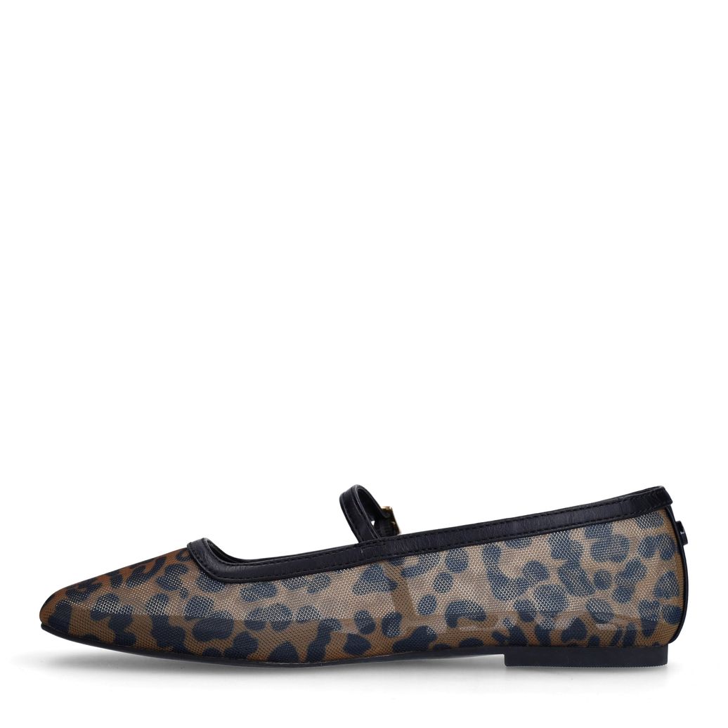 Leopard mesh ballerina's