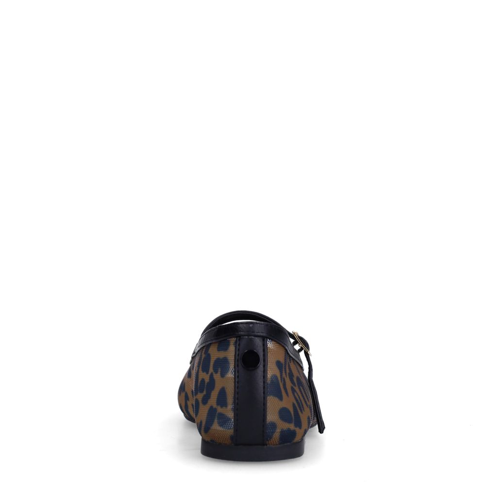 Leopard mesh ballerina's