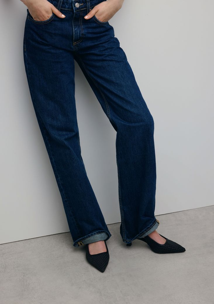 Escarpins slingback tressés - noir