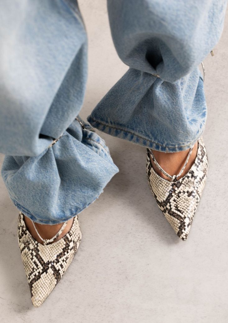 Pumps mit Snakeprint
