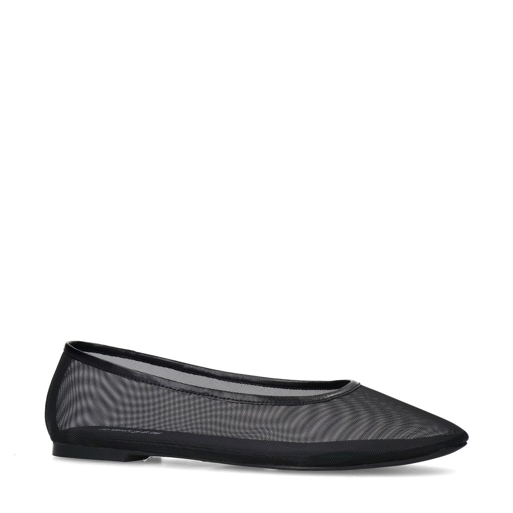 Ballerines en mesh - noir